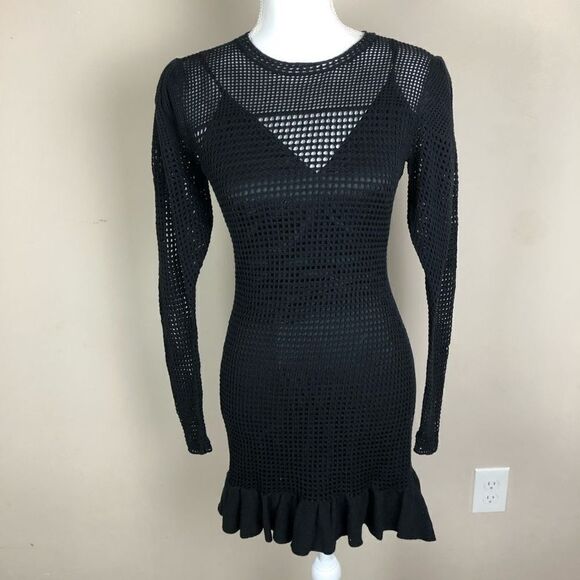 Atoir XS/2 A Star Is Born Dress Mesh Long Sleeve Mini Dress - Picture 3 of 8